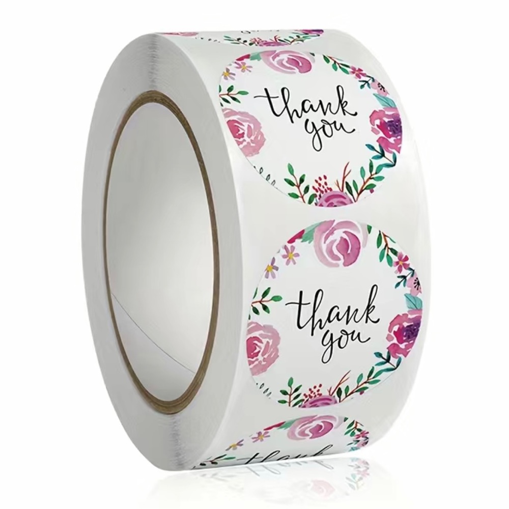 500 Roll of Thank You Stickers - Picture 3 of 6